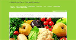 Desktop Screenshot of cobblecreekfarm.net